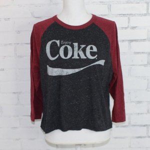 Coca Cola Vintage Graphic Baseball T-shirt